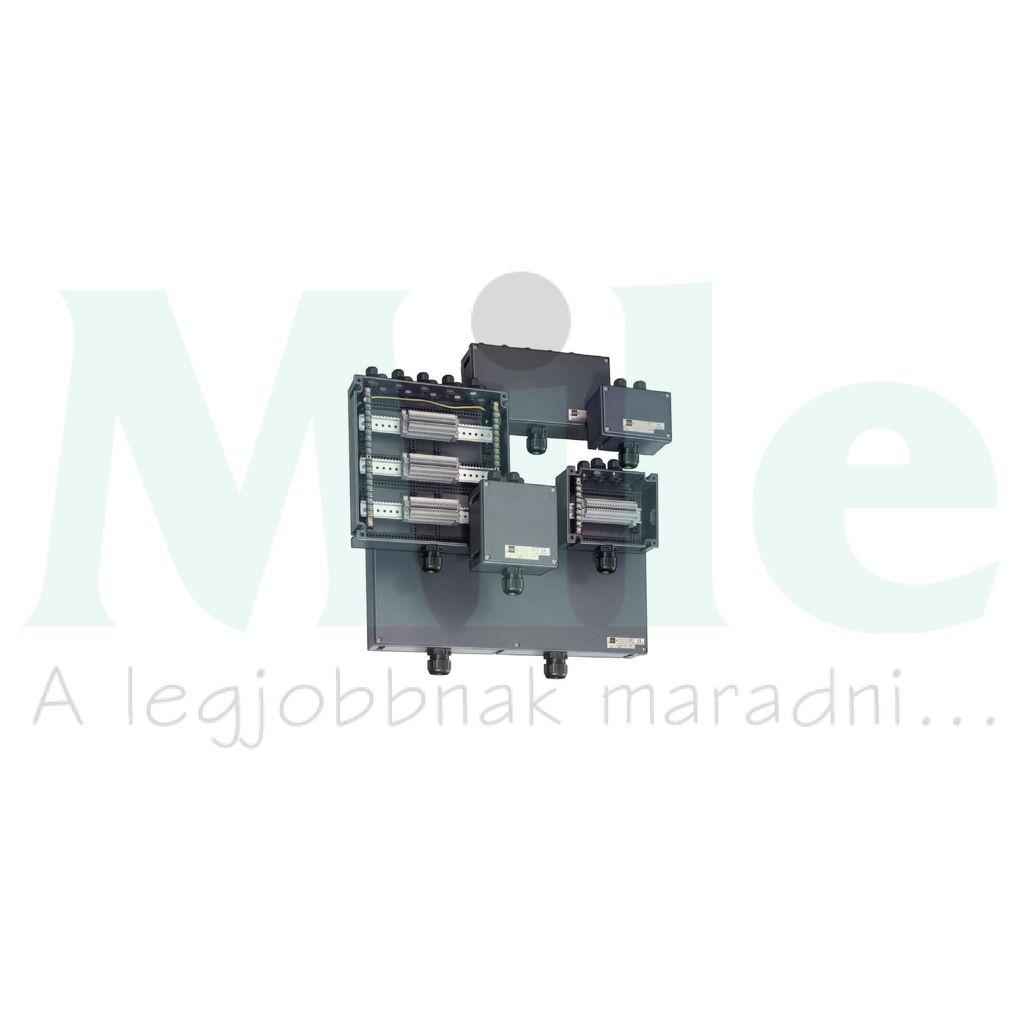 Rb kötődoboz üres TS-sínnel Ex e 170mm x 170mm x 91mm IP66 műanyag 8146/1051-3D-1TS35PE04 R.STAHL